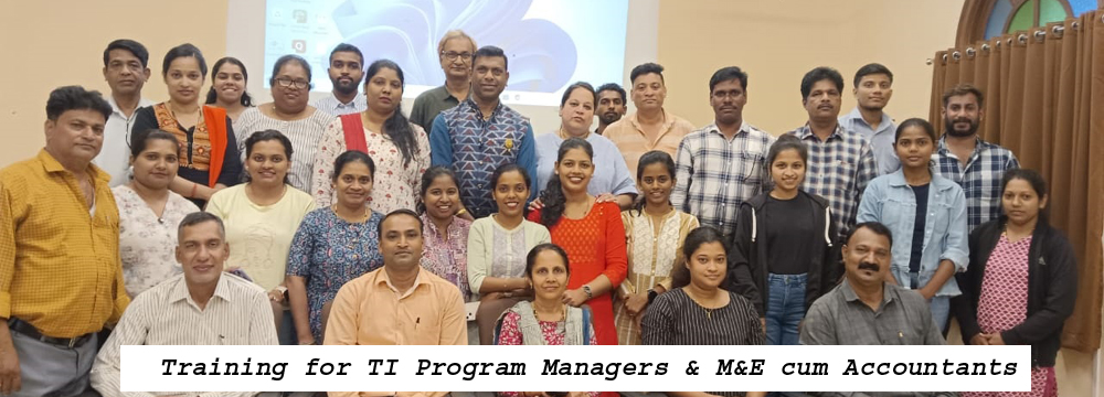 Training For TI Program Manager and M&E cum Accountants